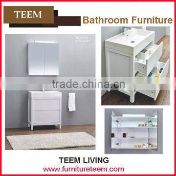 hot sales new design vanities manufacturer high end design soild wood sink with washboard