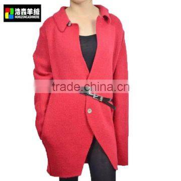 Women Long Cardigan, Wool Cashmere Thick Cardigan