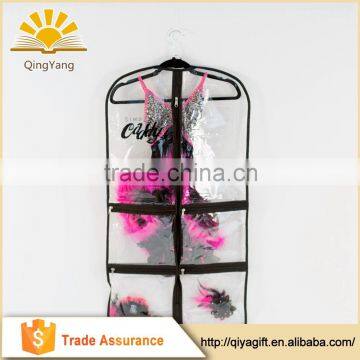 Custom Dustproof Transparent Pvc Garment Bags for Gowns With Pockets photo-5