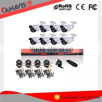 720p 8ch AHD cctv Waterproof Bullet camera dvr security recording system kit