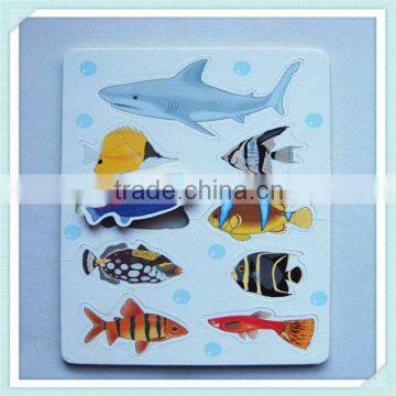 custom home decoration fish shape eva paper refrigerator magnet