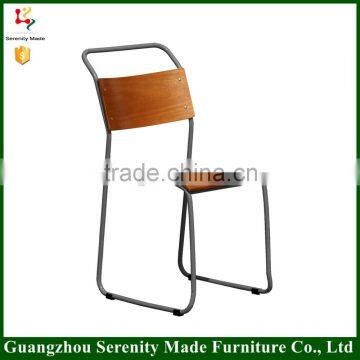 2016 Good quality Most popular metal frame dining chair with plywood seat