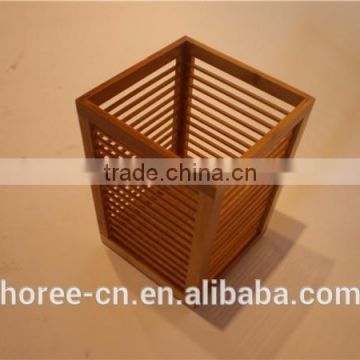 top quality 100% bamboo umbrella flower laundry storage basket for home decoration