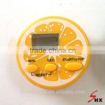 Portable orange round shape M/S timer COUNT UP AND COUNT DOWN