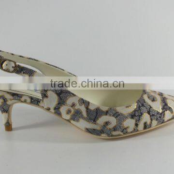 Snake genuine leather ladies shoes comfortable good quality fancy design