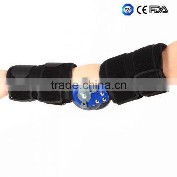 ROM hinged orthopedic elbow brace with arm sling