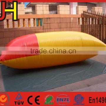 inflatable water catapult blob, water play mat, inflatable water jumping bag