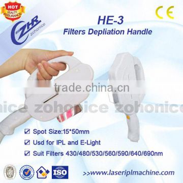 E-light handpiece / Elight IPL handle / IPL filters handpiece HE-3