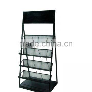 Custom shopping mall pop cosmetics floor metal displays rack