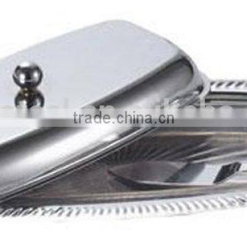 wholesale stainless steel dish plates butter dish with lid