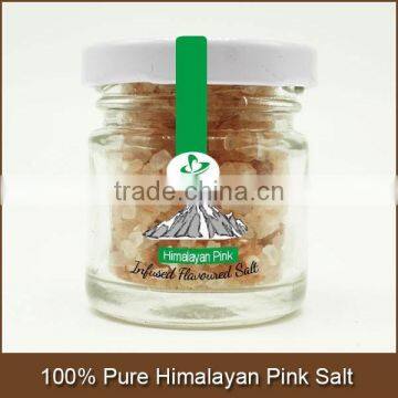 100% Pure Himalayan Pink Salt in jar