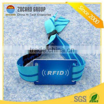 Access control logo printed wristband and nylon rfid epoxy bracelet