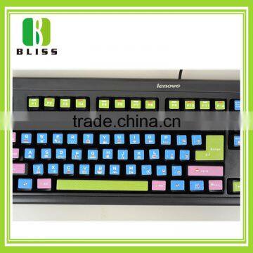 Custom Note Book Decorative Arabic Lapto Keyboard Label Fluorescent Keyboard Sticker photo-4