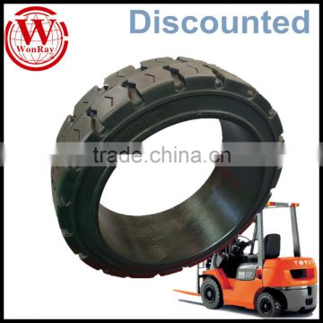 Prices Discounted WonRay 18X7X12-1/8 solid forklift press-on tire traction tires 18712