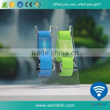 Promotion Low Price Fabric Passive 13.56mhz RFID Wristband