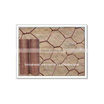 Coppered Hexagonal Wire Mesh