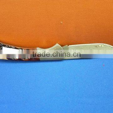 Stainless Steel 1pc Damascus Laguiole Folding Knife