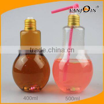 Big Mouth 500ml 700ml Colorful LED The Light Bulb Shape Cup for Juice photo-2