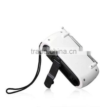 Portable Emergency Radio Solar Powered Dab Radio Powerful Flashlight Pocket Charger photo-3