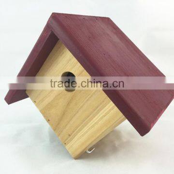 Simple Small Wooden Bird's Nest,FSC Wood Bird House photo-3
