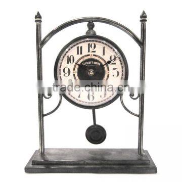 Cheap!!! Round Small MDF Table Clock Small Wooden Table Clock photo-4