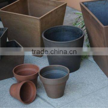 Wholesale durable plastic flower pot 5 size for choice plastic flower pot