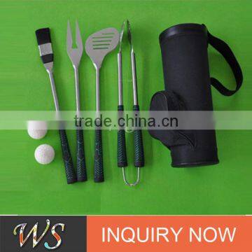 custom golf football for promotion portable golf bbq set with non wowen cylinder bag packing