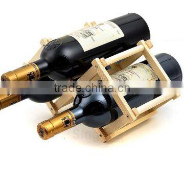 Hot Sale Natural-coloured Make Wood Wine Rack for Sale photo-2