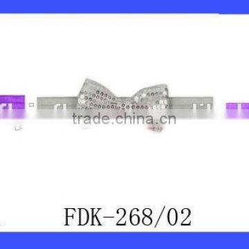 Silvery Sequin Hairbows Baby Girls Headbands Fanny Hair Bow With Elastic Band Wholesale photo-6