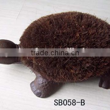 cast iron turtle shoe brush