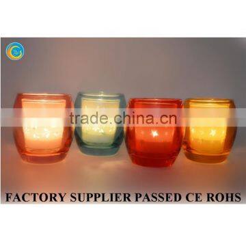 Double Egg Cup Glass Candle Holder for Wax photo-5