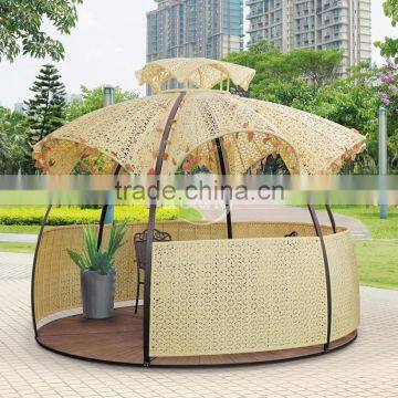 beautiful outdoor garden rattan gazeboDR-1131/outdoor gazebo with polywood base