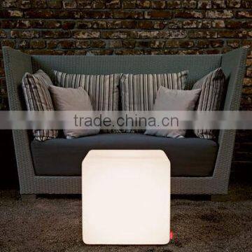 Modern New Beautiful Ring Lighting Plastic LED Cube Chair With Rechargeable Battery photo-2