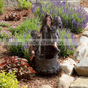 Pure Garden Boy and Girl Water Fountain