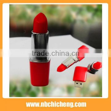 Factory wholesale plastic lipstick/ USB