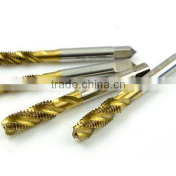 7pcs/set 3-12mm Tap & Die Set Hand Tools Titanium Coating Cutting Hole HSS Taps Set Spiral Groove Helical Fluted photo-3