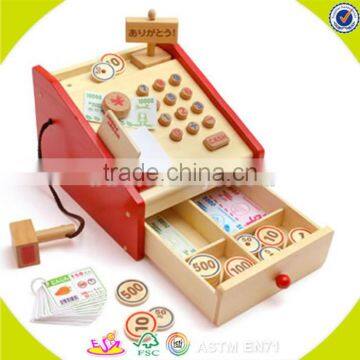 Wholesale Baby Wooden Pretend Cash Register Fashion Kid Wooden Pretend Cash Register Wooden Pretend Cash Register W10A037 photo-5