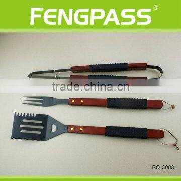 wooden handle bbq equipment(26-27-32)