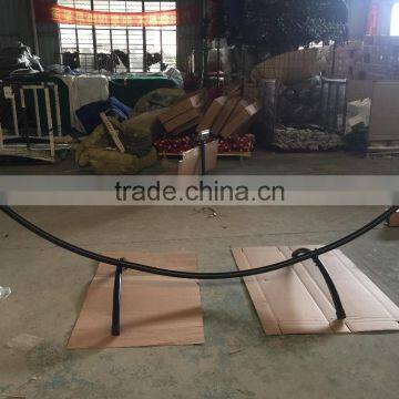 Outdoor Garden Cotton Fabric Hammock With Free Standing Stand photo-4