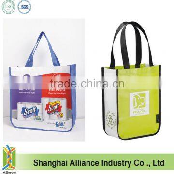 Glossy Laminated Nonwoven Tote Bag with Round Bottom