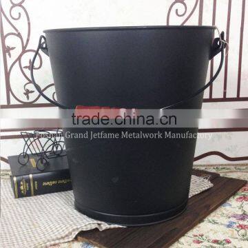 2016 Fireplace Accessories Ash Coal Bucket Powder Coated Black Metal Coal Bucket photo-6