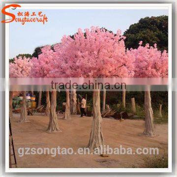 Artificial indoor cherry blossom tree wedding flower tree wedding wishing tree cheap artificial trees and plants