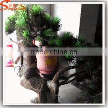 Realistic Design Artificial Pine Tree Branches Pine Tree Bonsai Tree Sale photo-3