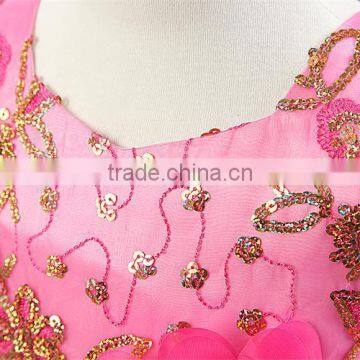 2015 Free Shipping Sequins Flower Girls Dresses for Party Wedding Baby Girl Baptism Dress Tulle Layered 1 Year Birthday Dress photo-6