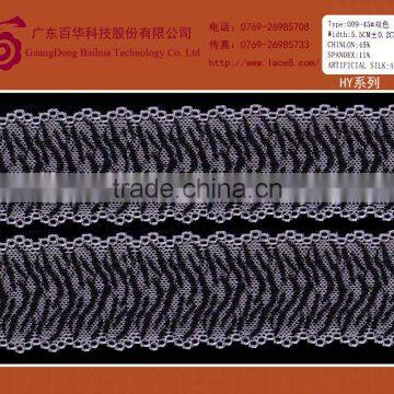 Zebra/leopard mesh silk spanish lace fabric trim for garments