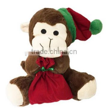 Popular christmas gifts stuffed monkey custom promotional products