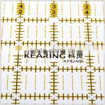 Kearing Pro Durable Acrylic Grid Rectangular Shape Quilting Patchwork Ruler Template 24''& 6 ''inch OEM # KPR2406 photo-2