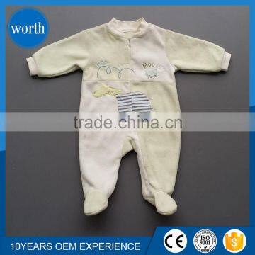 Velvet Lovely Unisex Baby Romper With Feet