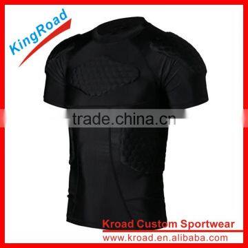 OEM Men's high quality padding compression top short sleeve for compression clothing