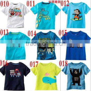 2014 new arrival boys and girls cartoon summer t-shirts